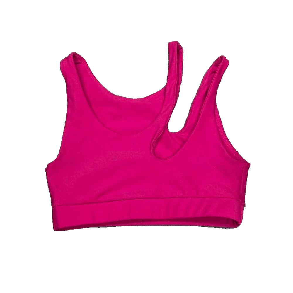 Becca‎ Asymmetrical CutOut Sports Y2K Bra Fuscia Small A004030